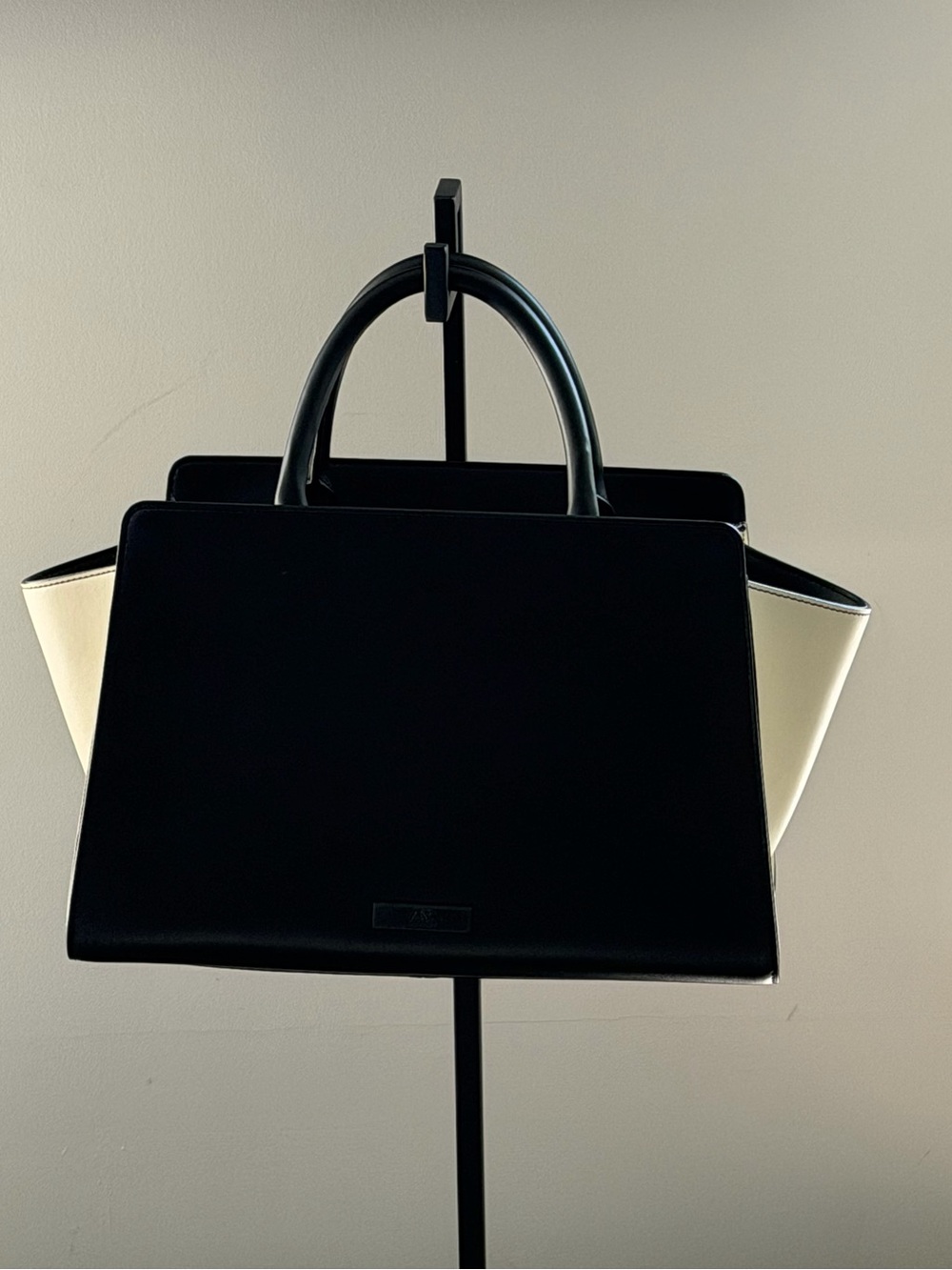 Zac Posen Black & Ivory Eartha East West Bag